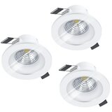 Eglo Set okroglih LED vgradnih svetilk Salabate (18 W, Bela, Nevtralno bela) Cene