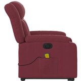  Električni masažni naslonjač na podizanje od tkanine boja vina | shoptok.hr