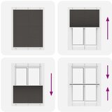  Plisirana roleta crna 105x100 cm širina tkanine 104 4 cm | shoptok.hr