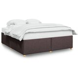 vidaXL Posteljni okvir brez vzmetnice temno rjav 180x200 cm blago, (21369062) | Shoptok.si