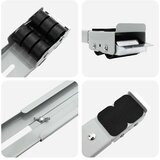  Postolje za perilicu rublja 2 pcs Srebrno 72 x 5 x 4,5 cm | shoptok.hr