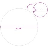  Solarna pokrivača za bazen dodatno teška Ø 417 cm 400 μm Kružni | shoptok.hr