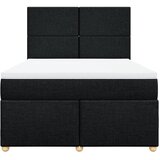  Krevet s oprugama i madracem crni 160x200 cm od tkanine | shoptok.hr