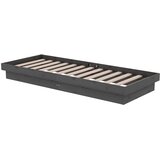  Okvir za krevet od masivnog drva sivi 75 x 190 cm mali | shoptok.hr