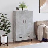 vidaXL Visoka komoda boja betona 69 5 x 31 x 115 cm konstruirano drvo Cijene