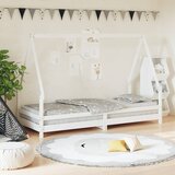 Maison Chic Otroški posteljni okvir - Otroški ležaj bel 80x200 cm trdna borovina-J2720, (21794338) | Shoptok.si