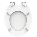 SCHÜTTE Deska za WC školjko WHITE iz lesa | Shoptok.si