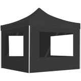 vidaXL profesionalni šotor za zabave aluminij 3x3 m antraciten | Shoptok.si