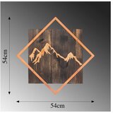 Wallity zidna dekoracija mountain, 54 x 54 cm, smeđa | Eponuda.com