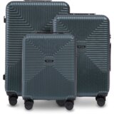 WINGS set od 3 kofera PC ECO Jackdaw, tamnozelene boje | shoptok.hr