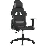 vidaXL Gaming stol črno in svetlo sivo blago | Shoptok.si