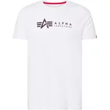 Alpha Industries Majica rdeča / črna / bela