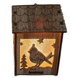  Božićna dekoracija drvena kućica svjetleća 8x6,5cm Cijene