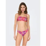 Only Dark pink Women's Patterned Swimwear Bottoms Lolli - Women