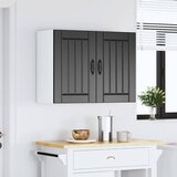 Maison Chic Kuhinjska stenska omarica - Kuhinjska omarica Lucca črn inženirski les iu1029, (22063922) | Shoptok.si