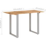  Blagovaonski stol 118 x 58 x 76 cm od masivnog bagremovog drva | Eponuda.ba