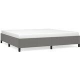 The Living Store Posteljni okvir brez vzmetnice temno siv 200x200 cm blago - Posteljni Okvir, (21526987) | Shoptok.si