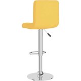 vidaXL Barski stolček gorčično rumeno blago, (20967429) | Shoptok.si