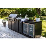 MyOutdoorKitchen Crni inox dvostruki hladnjak 7648 Cijene