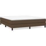  Okvir za krevet s oprugom tamnosmeđi 180x200 cm od tkanine | Eponuda.com