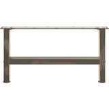  noge kavne mizice naravno jeklo 2 kosa 70x(30-31) cm jeklo, (21828241) | Shoptok.si