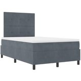  s opruga kutije Tamno siva 120 x 200 cm Baršun | shoptok.hr