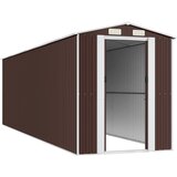  Vrtno spremište tamnosmeđe 192x689x223 cm pocinčani čelik | shoptok.hr