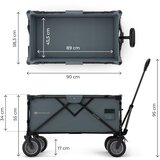 Kinderkraft Sklopiva kolica ROLLSTER 90x58 cm, Anthracite | shoptok.hr