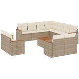  12-dijelni set vrtnih sofa od poliratana s jastucima bež | shoptok.hr