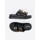 SEASTAR Flip-flops with gold buckles on the platform | shoptok.hr