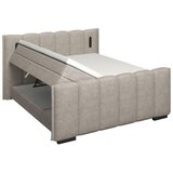 Premium Living Postelja Boxspring Elysia, Naravna Barva, 160x220 | Shoptok.si