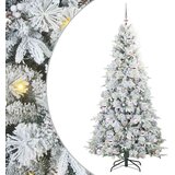 vidaXL Umjetno božićno drvce s nogom s stalakom Zelena 210 cm PE i PVC | shoptok.hr