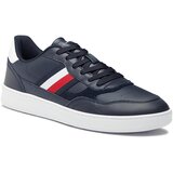 Tommy Hilfiger Superge Court Cupsole Retro Lth Stripes FM0FM04828 Desert Sky DW5 | Shoptok.si