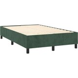 Box spring postelja z vzmetnico temno zelena 120x200 cm žamet, (20901664) | Shoptok.si