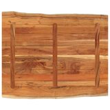 Stolna ploča 100x80x3,8 cm pravokutna bagremovo drvo živi rub | shoptok.hr
