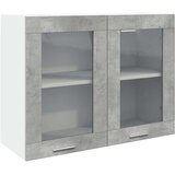 Viseći stakleni ormarić "Lyon" betonsko sivi 80x31x60 cm | Eponuda.ba