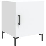 Maison Chic Nočna omarica - Nočna miza bela 40x40x50 cm inženirski les, (21689652) | Shoptok.si