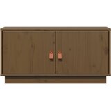 TV ormarić smeđa boja meda 80 x 34 x 40 cm od masivne borovine | shoptok.hr