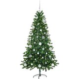 vidaXL Božično drevo med 150 LED z stojalom Zelena 150 cm PE | Shoptok.si