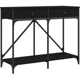  Konzolni stol crni 100 x 39 x 78,5 cm od konstruiranog drva | shoptok.hr