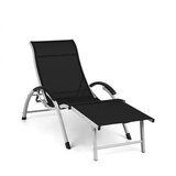 Blumfeldt Sunnyvale ležaljka s naslonom za noge, Crna | shoptok.hr