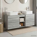  Set ormarića za kupaonicu 3 kom. Siva Sonoma 49,5 x 41 x 63 cm | shoptok.hr