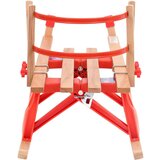 vidaXL Sklopive sanjke s naslonom 119 cm drvene | shoptok.hr