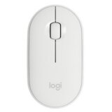 Logitech M350 Pebble, optical 1000dpi beli wireless bežični miš