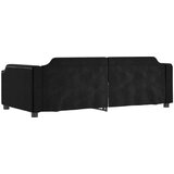  Izvlečna dnevna postelja črna 100x200 cm blago | Shoptok.si