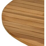  Gornji dio stola Ø 60 x 3,5 Kružni Čvrsto teak drvo Prirodna | shoptok.hr