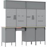  Set radnih ormarića s ladicama s pohranom 10 kom. Crvena | shoptok.hr