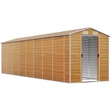  Vrtno spremište svjetlosmeđe 191 x 725 x 198 cm pocinčani čelik | Eponuda.com