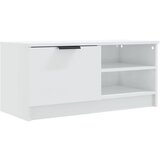 Maison Chic TV omarica - TV stojalo - Televizijska omarica visok sijaj bela 80x35x36,5 cm konstruiran les, (21699006) Cene