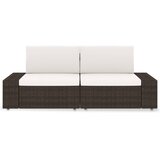  Modularni dvosjed od poliratana smeđi | Eponuda.com